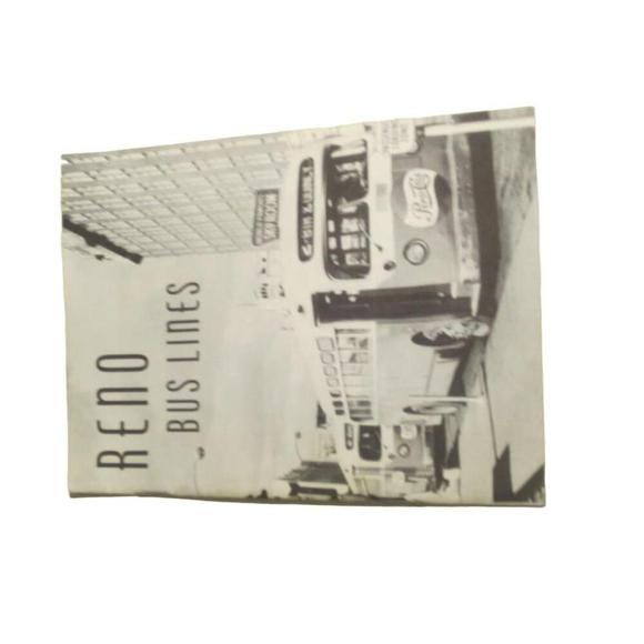 Reno Bus Lines | Accents | Reno Bus Lines Pamphlet White | Poshmark